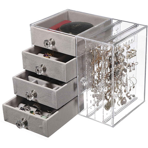 Earring & Jewellery Organiser - 4 Drawers