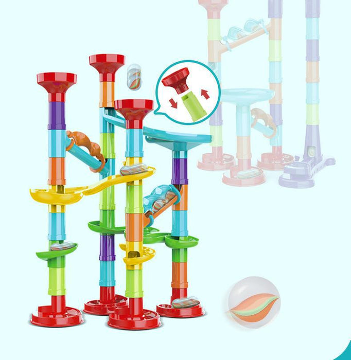 DIY Marble Run Race Set - 197 Pieces