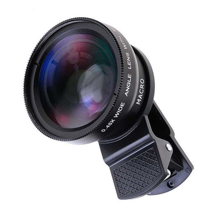 Universal 2-in-1 Wide Angle and Macro Lens Mobile Phone Clip HD Camera Lens