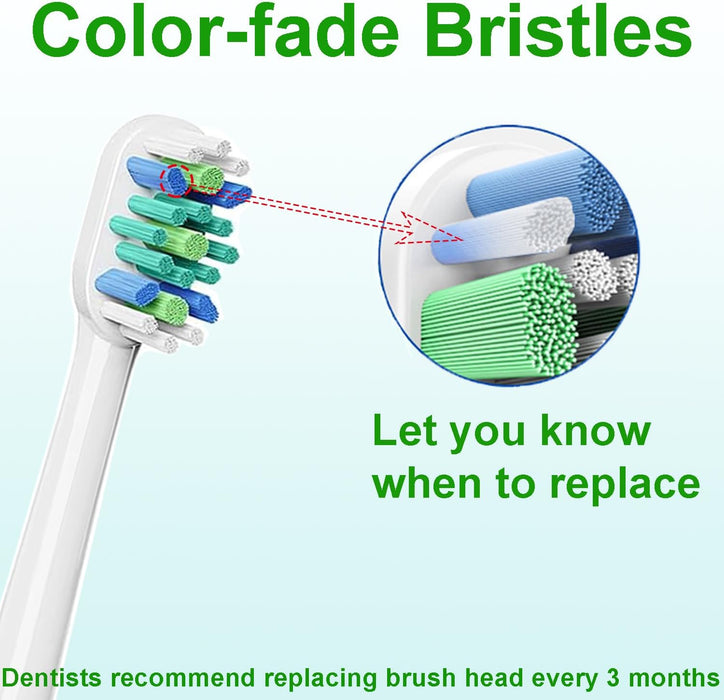 8Pcs Brush Heads for Philips Sonicare-Dynamic Cleaning