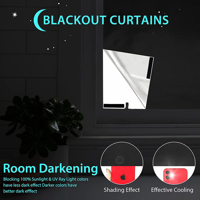 Window Curtain Shade 100% Black Out