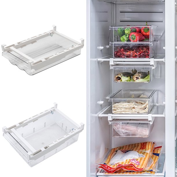 Pull-Out Refrigerator Storage Drawer
