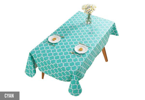 Moroccan Pattern Rectangle Tablecloth