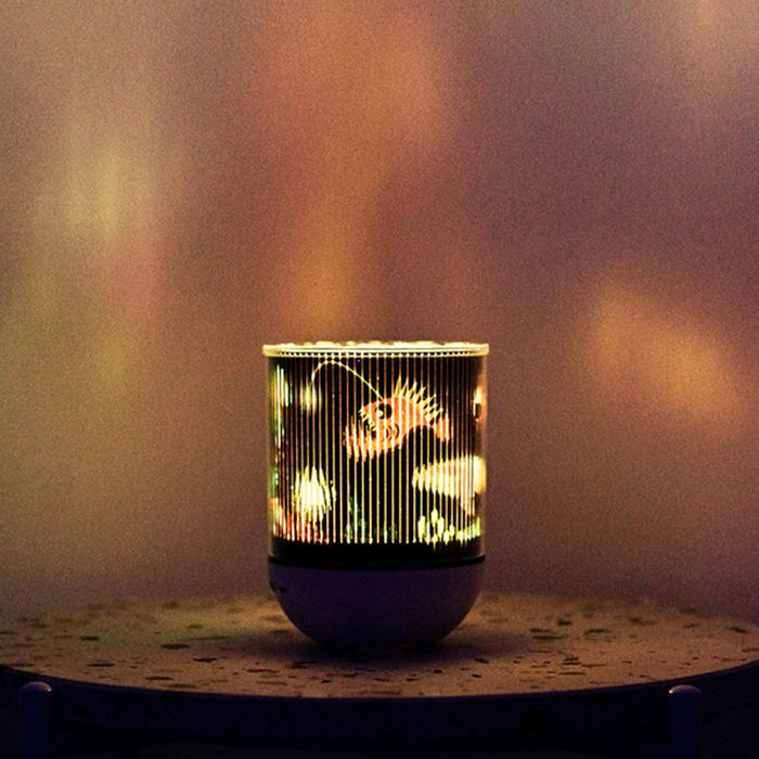 USB Rechargeable Rotating Night Lamp and Wireless Speaker