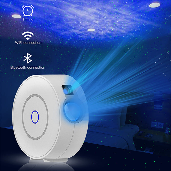 LED Night Light Star Projector Smart WIFI BT Projector- USB Interface