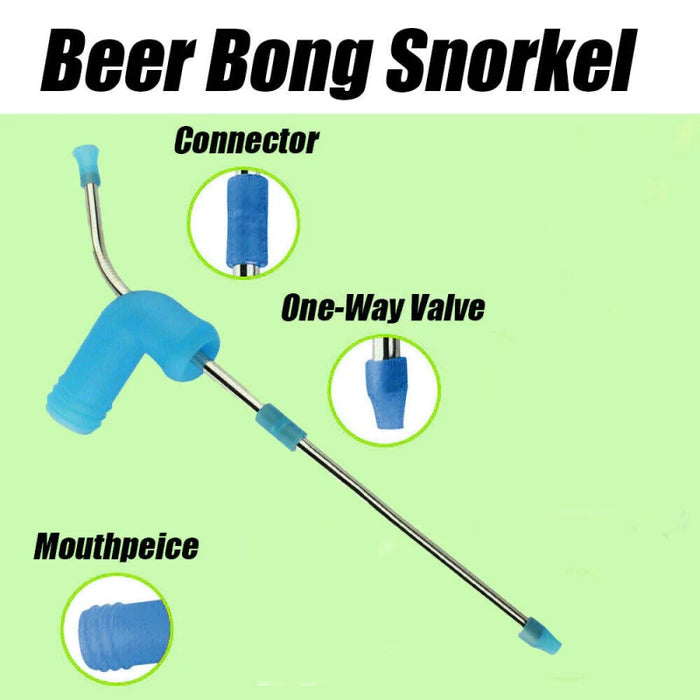 Beer Snorkel Straw and Funnel