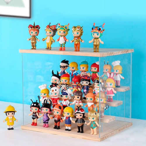 Transparent Acrylic Display Case With 3 Tier