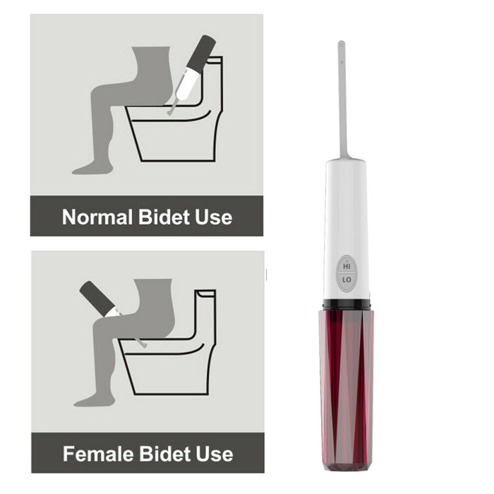 Portable Smart Electric Bidet Sanitary Rinsing and Flushing Device- Battery Operated