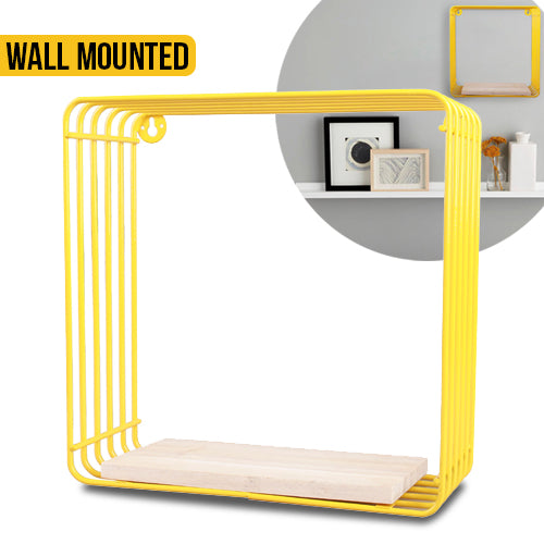 Wire Cube Display Shelf Wall Mounted