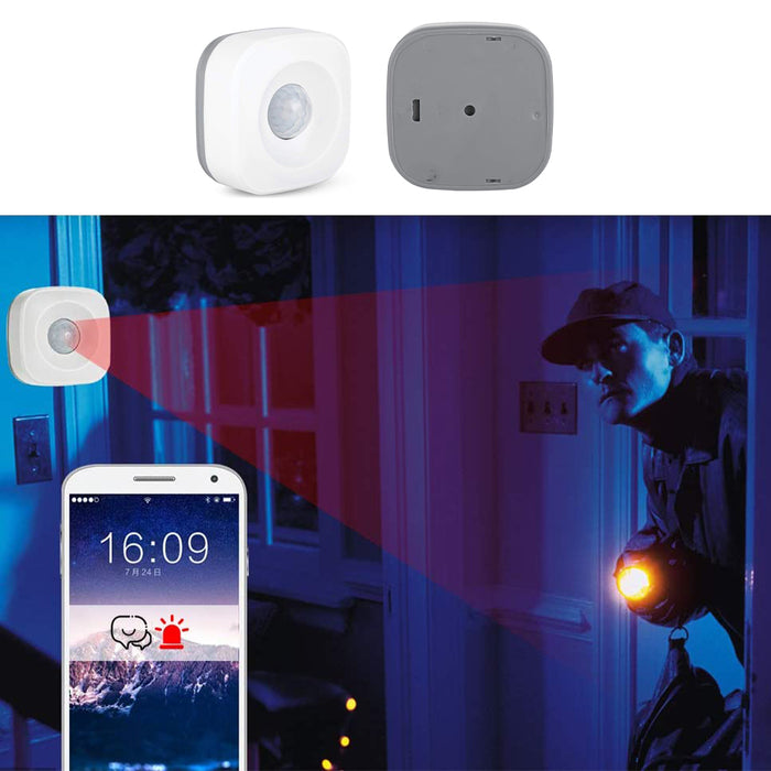 WIFI PIR Motion Sensor Wireless Passive Detector Tuya APP Control Security Burglar Alarm- Battery Powered