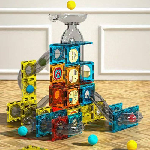 Magnetic Building Blocks Educational Stem Toys - 56 Piece Set