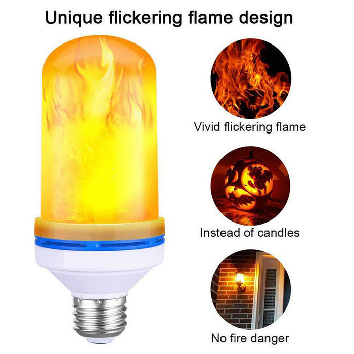 E27 Base Flame Light LED Decorative Unique Flickering Light Bulb