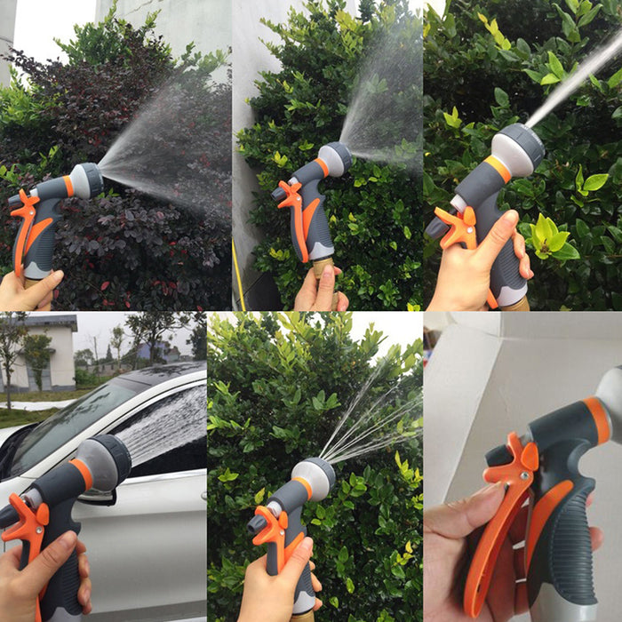 Heavy Duty Water Spray Gun with 8 Adjustable Watering Patterns