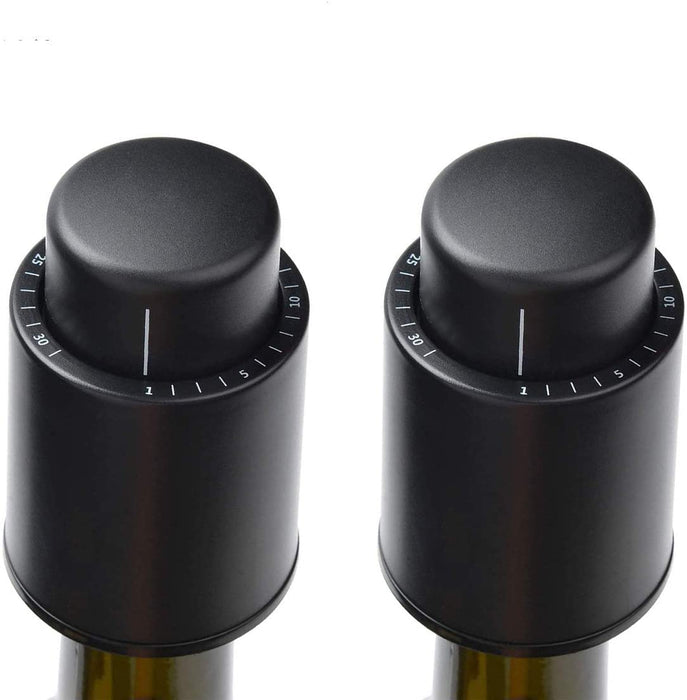 Reusable Wine Vacuum Stoppers With Time Scale