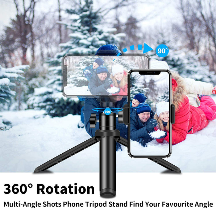 2-in-1 Remote Shutter Mini Tripod and Selfie Stick for Smartphones