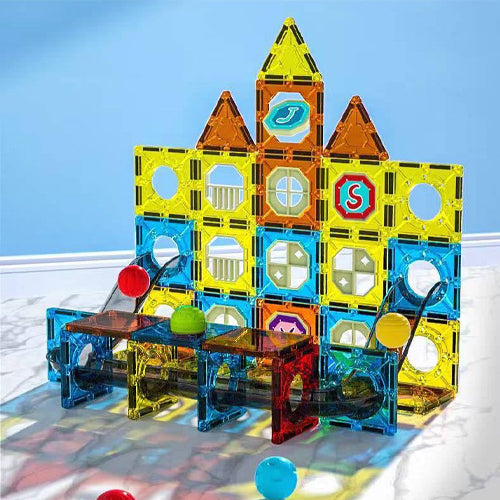 Magnetic Building Blocks Educational Stem Toys - 56 Piece Set