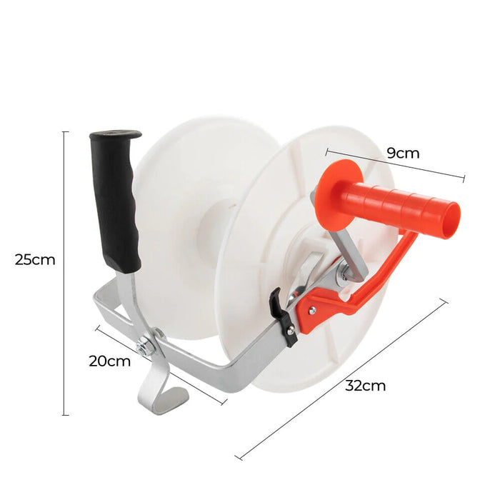 Geared Electric Fence Wind Up Reel