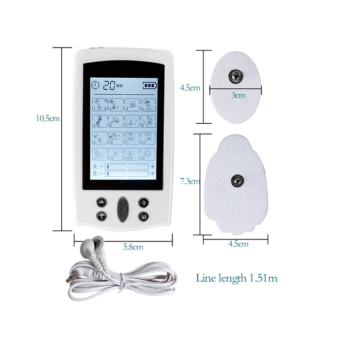 USB Rechargeable TENS Electric Pain Relief Pulse Massager