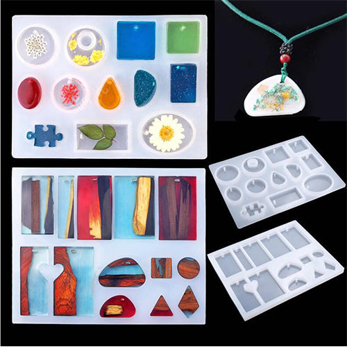 Jewellery Molds for Epoxy Resin - 148 Piece Set