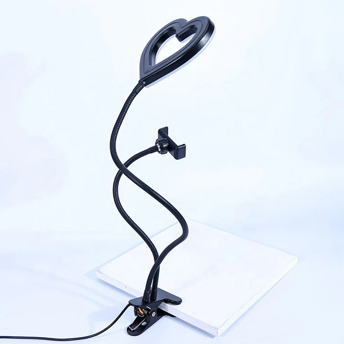 6 inch Gooseneck RGB Heart Shaped Fill Light- USB Powered