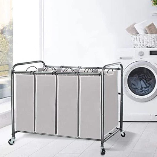 Laundry Sorter Rolling Cart