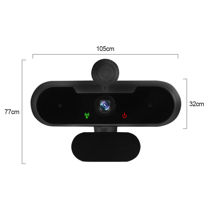 1080P USB Interface HD Web Camera with Mic and Privacy Cover