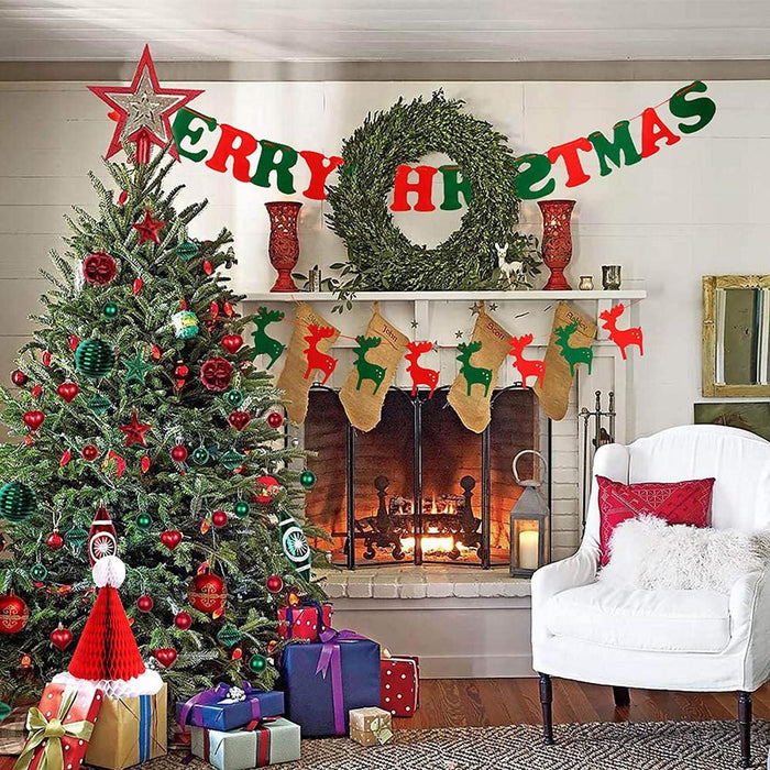 Merry Christmas Banner Decorations