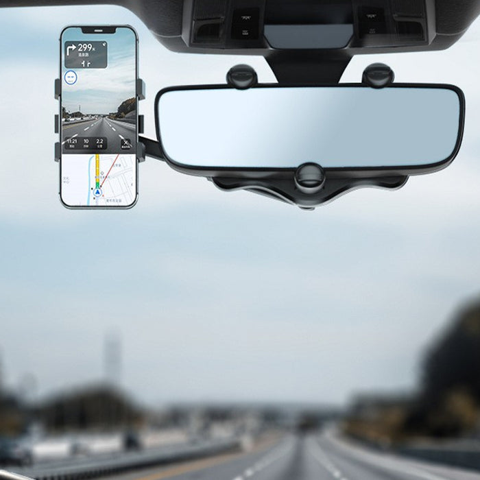 360° Rotating Bracket Car Rearview Mirror Mobile Holder