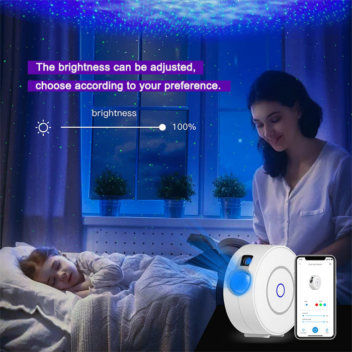 LED Night Light Star Projector Smart WIFI BT Projector- USB Interface