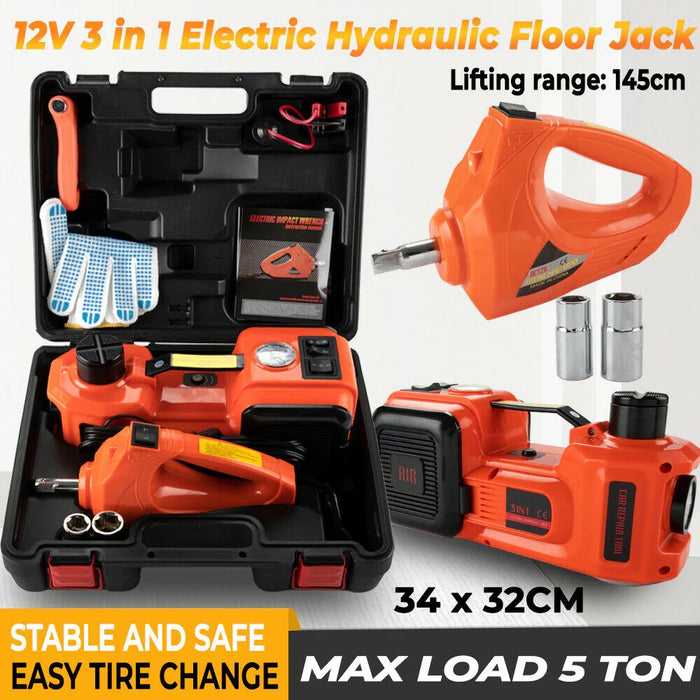 5Ton 12V Car Electric Hydraulic Floor Jack Lift