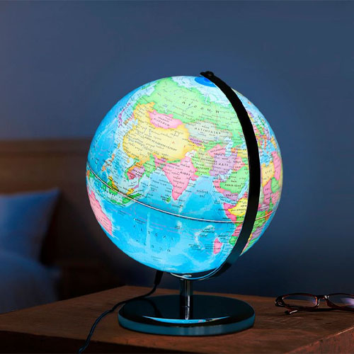 Illuminated World Globe LED Light