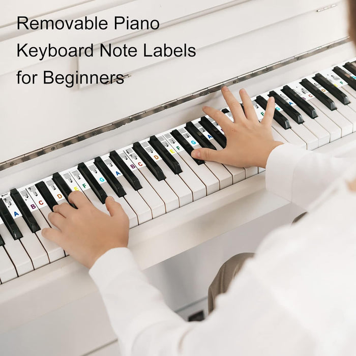 Removable Piano Keyboard Note Labels