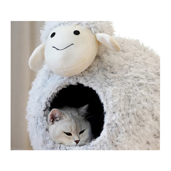 Cat Tree Tunnel Play Tree House Sheep