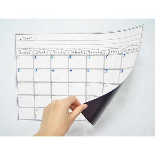 Magnetic Calendar Monthly Board Dry Erase