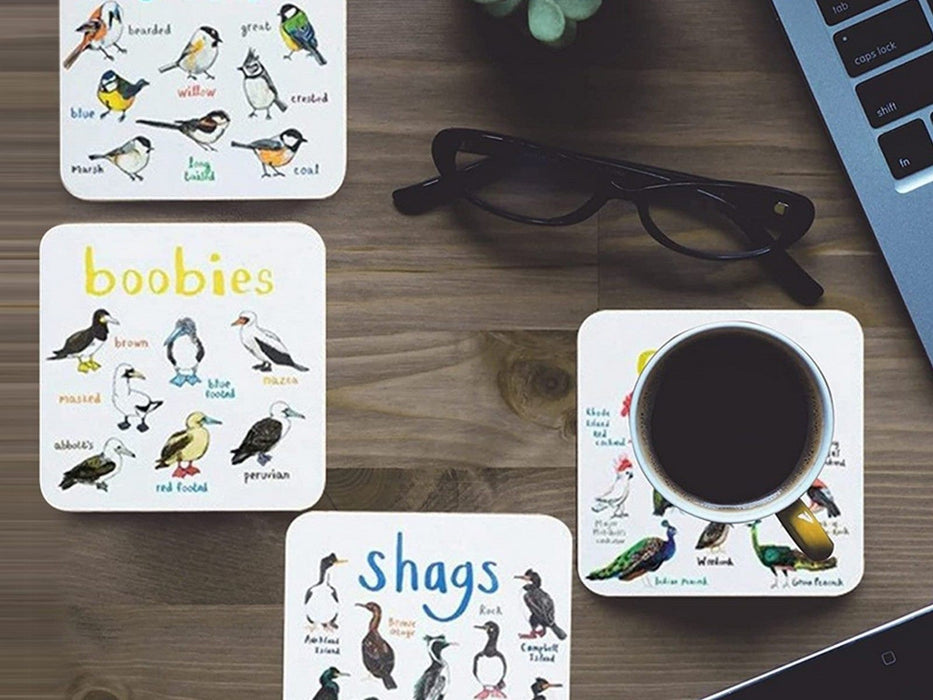 Bird Pun Coasters