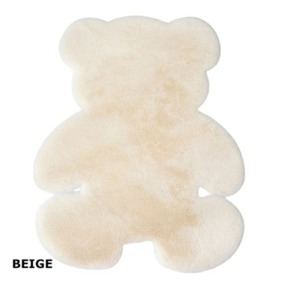 Bear Shaped Fluffy Floor Mat