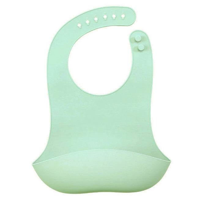 Waterproof Silicone Feeding Bib-Blue