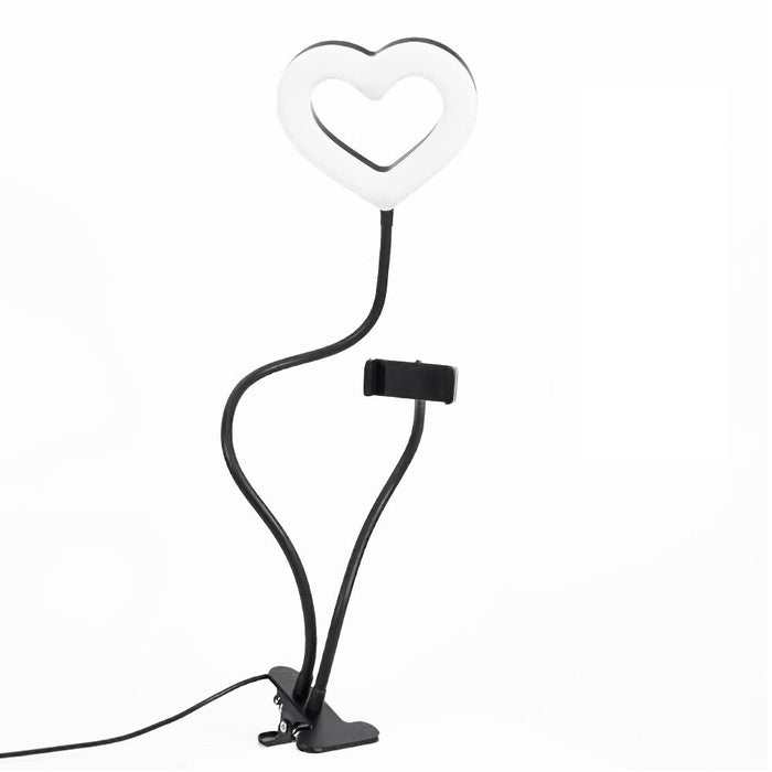 6 inch Gooseneck RGB Heart Shaped Fill Light- USB Powered