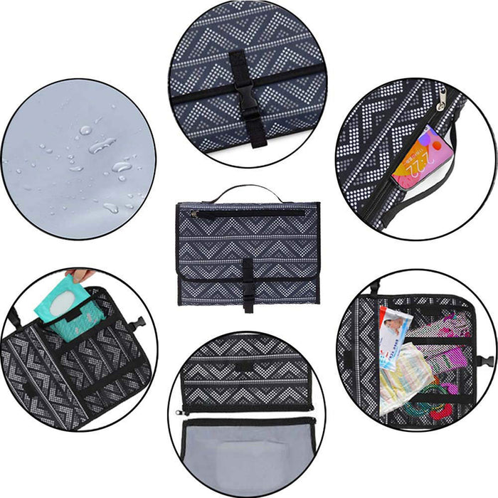 Portable Diaper Changing Pad Nappy Changing Detachable Clutch