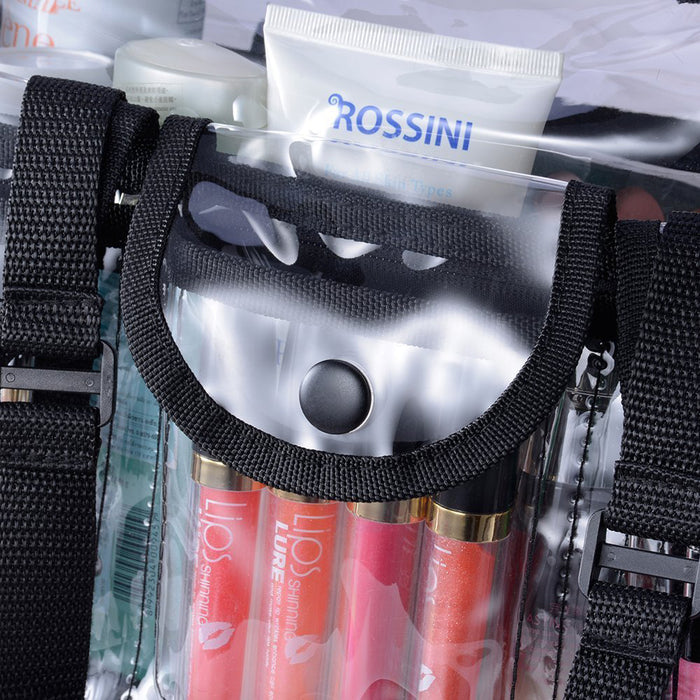 Men’s Women’s Large Transparent Makeup Organizer Bag Makeup Artists Travel Bag