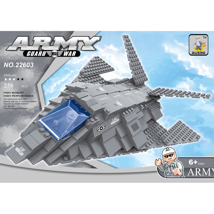 Military Stealth Bomber Kids Blockset 259pcs