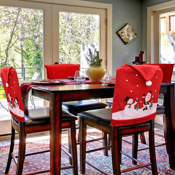 Christmas Chair Back Covers Decorations