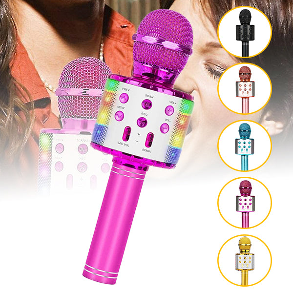 Bluetooth Karaoke Handheld LED Microphone — Off The Back