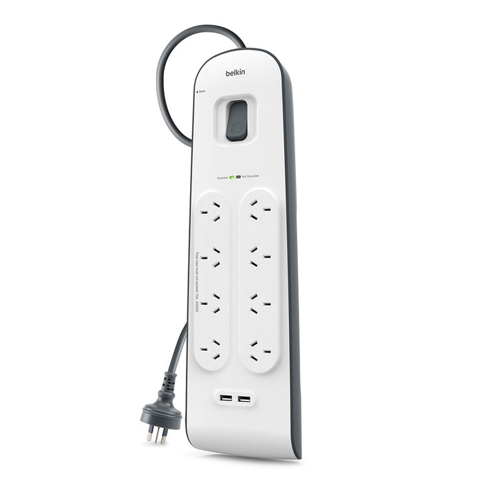 Belkin 8-Way Surge Protector with Dual USB Port