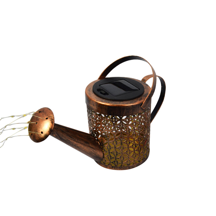 Solar Powered Watering Can LED String Light Outdoor Garden Décor