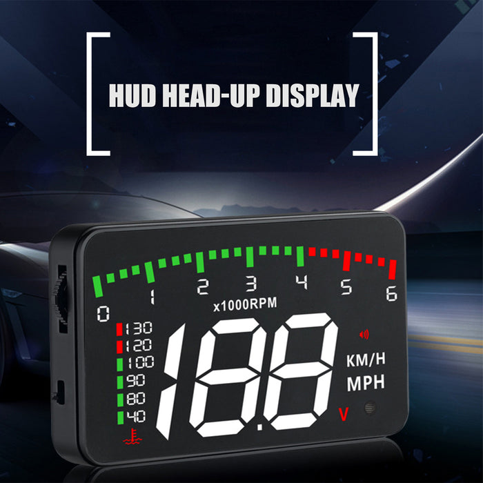 HUD Car Display Overs-speed Warning Projecting Data System- USB Powered