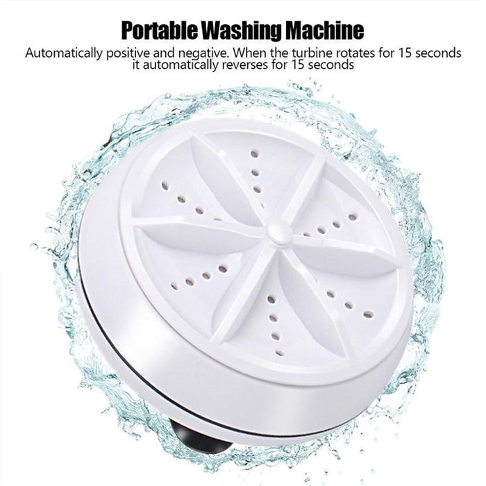 Automatic Cycle Personal Mini Turbo Washing Machine- USB Powered