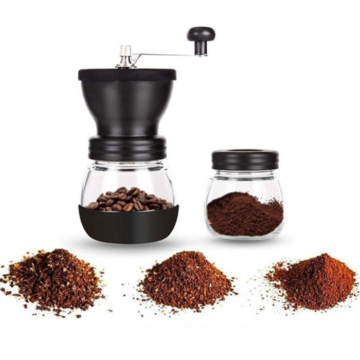 Portable Manual Coffee Grinder with Ceramic Burrs Hand Coffee Grinder