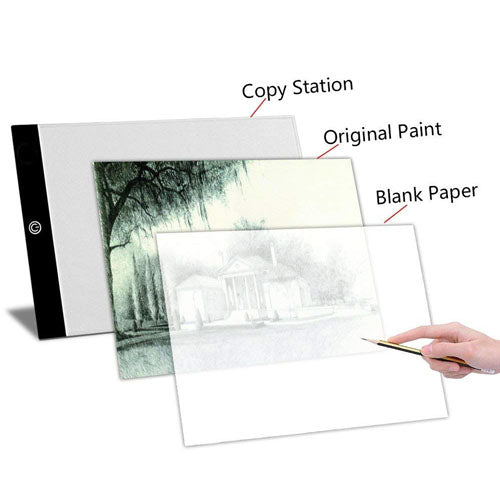 LED Light Drawing & Tracing Board - A4 Size