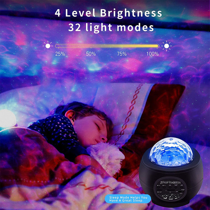 Colorful LED Star Night and BT Musical Nebula Lamp- USB Powered